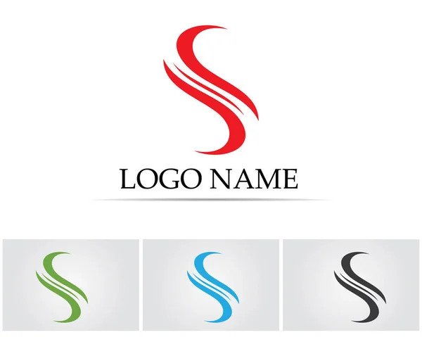 Business Corporate Letter S Logo Design Vektor — Stockvektor