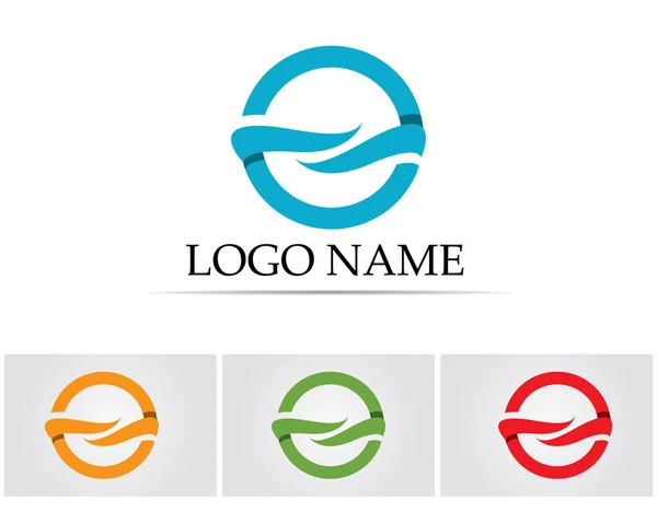 Fale plaży logo i symbole — Wektor stockowy
