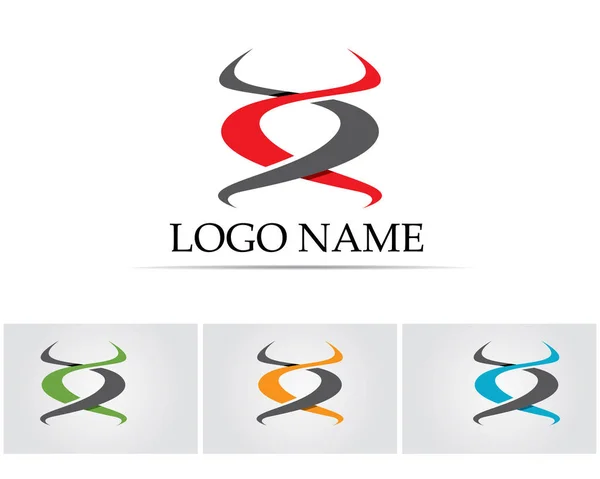 Vetor - Logotipo e símbolos do círculo tecnológico —  Vetores de Stock