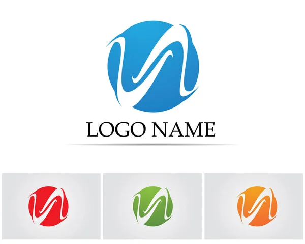 Carta Corporativa Negócios Logo Design Vector — Vetor de Stock