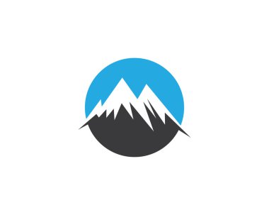 Dağ doğa peyzaj logo ve simgeleri simgeleri şablonu