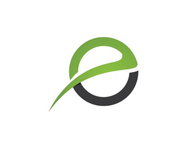 Vektör - E harfi logosu için soyut simgeler