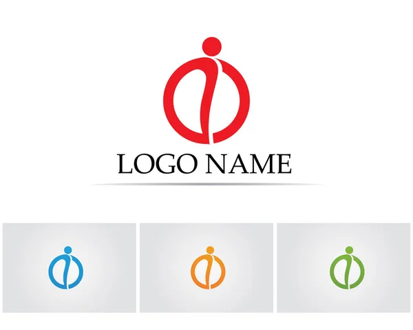 Logo templates - succesvolle mensen mensen zorg succes gezondheid leven logo — Stockvector