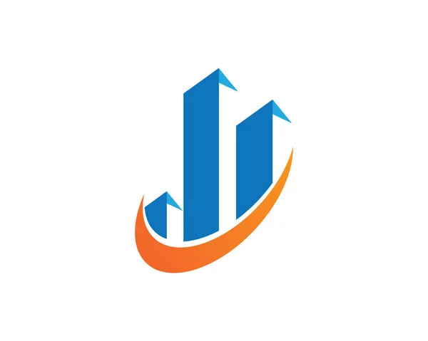 Business finance logo - vector concept illustration — Stock Vector