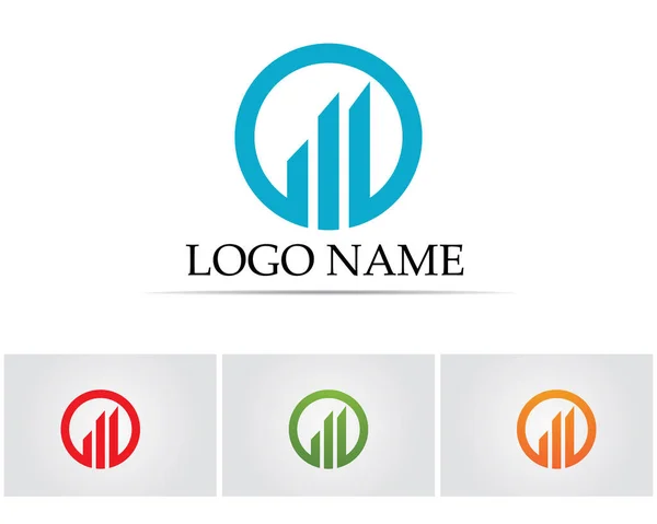 Logo de finanzas empresariales - ilustración del concepto vectorial — Vector de stock