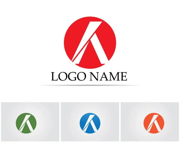 Une lettre Logo Business Template icône vectorielle — Image vectorielle