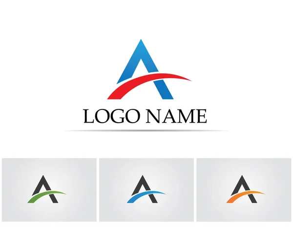 Une lettre Logo Business Template icône vectorielle — Image vectorielle