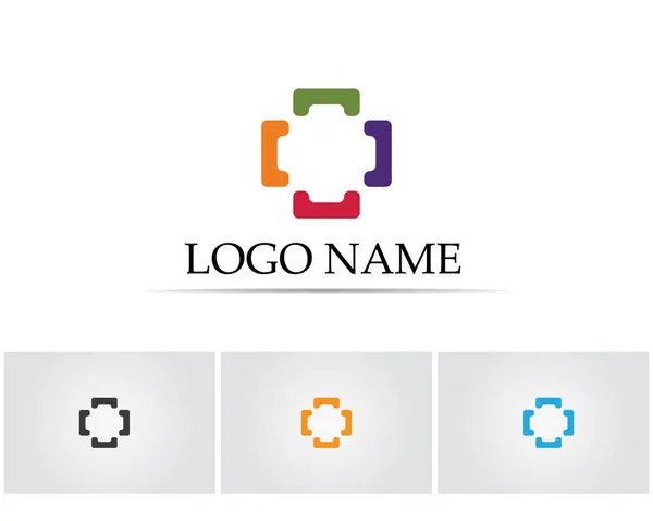 Hospital health logotyp och symboler — Stock vektor