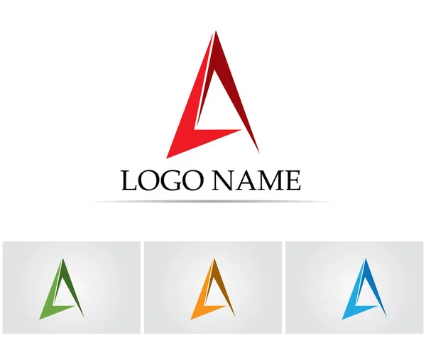 Ένα εικονίδιο διάνυσμα επιχειρηματικού προτύπου λογότυπου επιστολής — Διανυσματικό Αρχείο