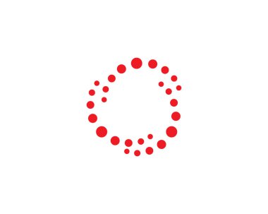 Girdap çember logosu ve semboller şablon uygulamaları