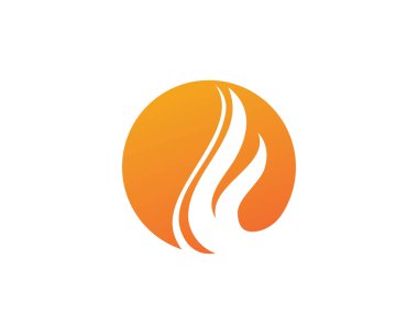 Doğa logosunu ve sembol şablonlarını ateşle