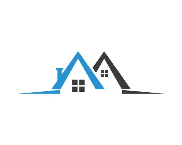 Πρότυπο εικονιδίων λογότυπου ακινήτων και κτιρίων κατοικιών — Διανυσματικό Αρχείο