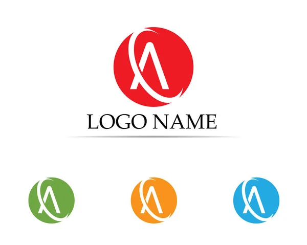 Une lettre Logo Business Template icône vectorielle — Image vectorielle