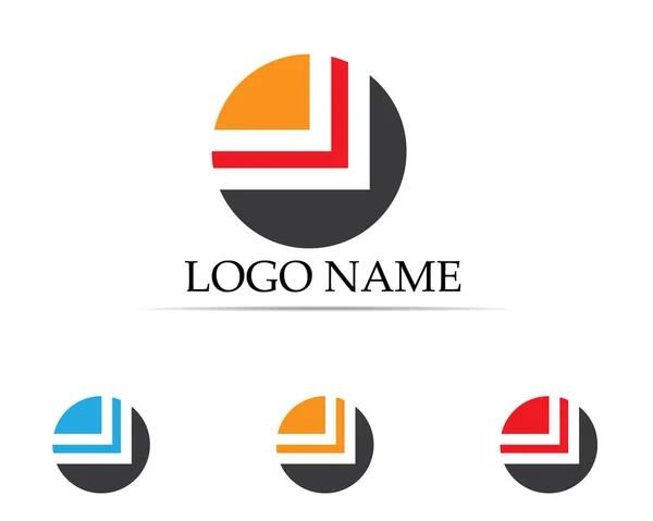 Logo Finanzas Negocios Símbolos Vector Concepto Ilustración — Vector de stock