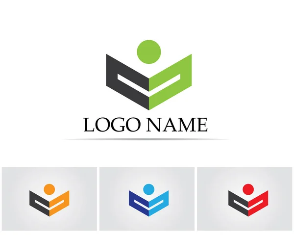 Letras Logotipo Comercial Plantilla Símbolos — Vector de stock