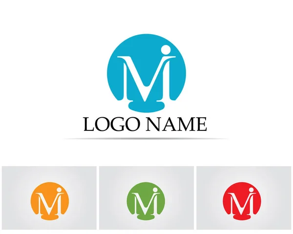 Ícones do vetor da letra M tais logotipos —  Vetores de Stock