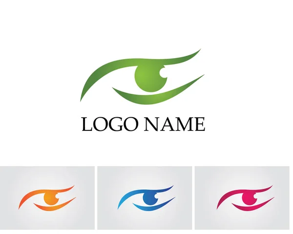 Oogverzorging Logo Symbolen Template Vector Pictogrammen App — Stockvector