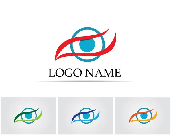 Eye Care Logo Symbols Template Vector Icons App — Stock Vector