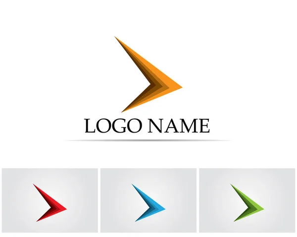 Λογότυπο Επιχείρησης Και Σύμβολα Έννοια Εικονογράφηση Διάνυσμα — Διανυσματικό Αρχείο