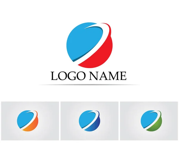 Finanzas Logotipo Símbolos Vector Concepto Ilustración — Vector de stock