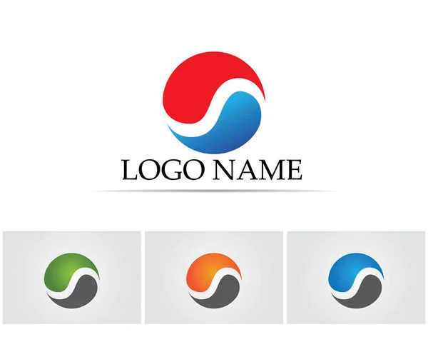 Círculo Logotipo Símbolos Vector —  Vetores de Stock