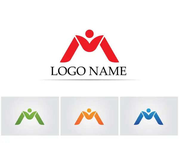 Letra M iconos vectoriales tales logotipos — Vector de stock