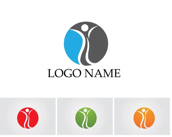 Comunidad Personas Cuidado Logo Símbolos Plantilla — Vector de stock