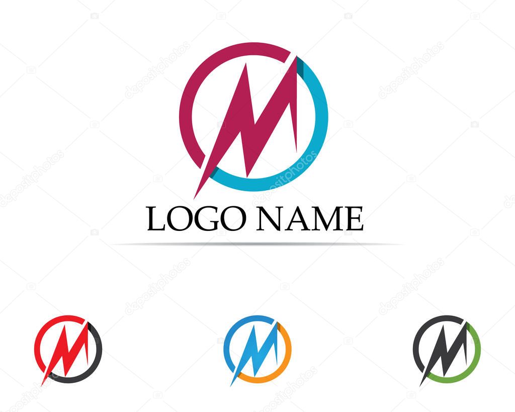 Letter M vector icons such logos