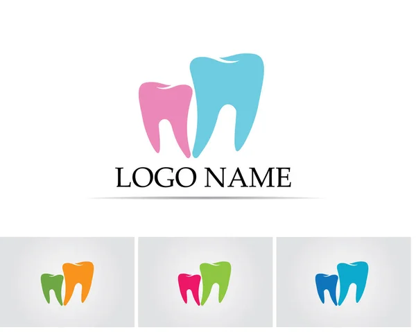 Logo Soins Dentaires Symboles Icône Modèle App — Image vectorielle