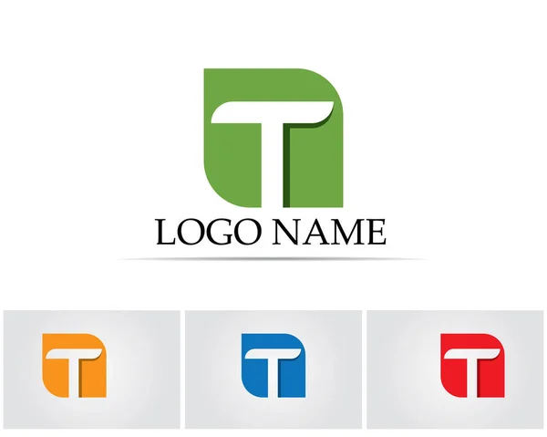 Letras Logotipo Símbolos Modelo Ícones App — Vetor de Stock