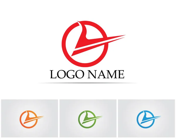 Vetor Vetor Ícone Relâmpago Logotipo Símbolos — Vetor de Stock