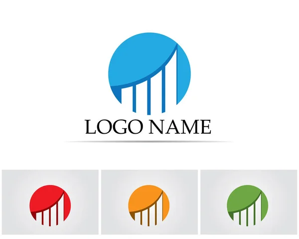 Finanças Logotipo Símbolos Vetor Conceito Ilustração — Vetor de Stock