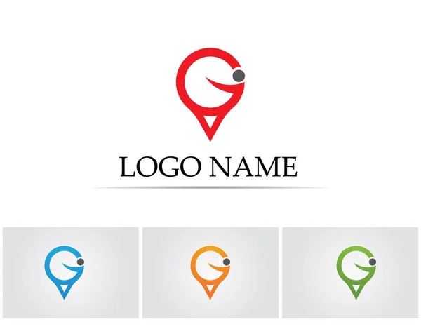 Mapas Logotipo Símbolos — Archivo Imágenes Vectoriales