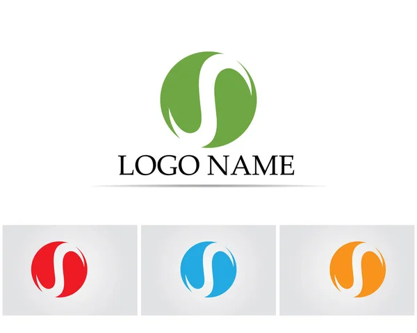 Leaf Green Nature Logo Symbol Template Vector — Stock Vector