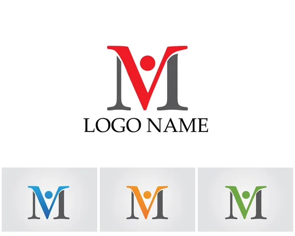 Vektorové ikony M jako loga — Stockový vektor