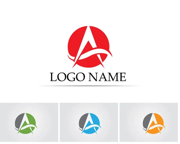 Ένα εικονίδιο διάνυσμα επιχειρηματικού προτύπου λογότυπου επιστολής — Διανυσματικό Αρχείο