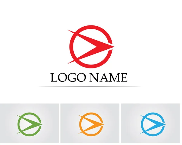 Logo Finanzas Negocios Vector Símbolos — Vector de stock