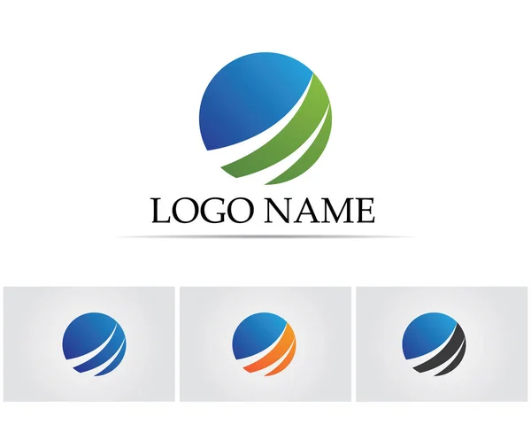 Logo Finanzas Negocios Símbolos Vector Concepto Ilustración — Archivo Imágenes Vectoriales