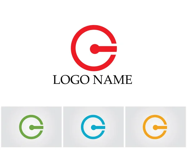 Letras Logotipo Símbolos Plantilla Iconos Aplicación — Vector de stock