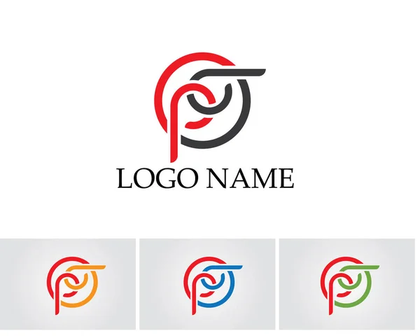Business Företagets Bokstaven Logo Design Vektor — Stock vektor