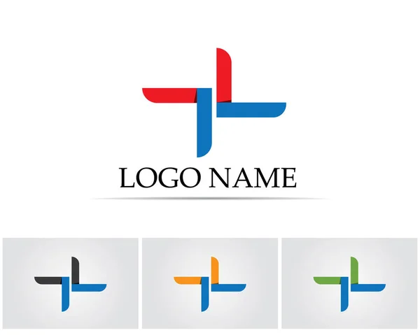 Logo Finanzas Negocios Símbolos Vector Concepto Ilustración — Vector de stock