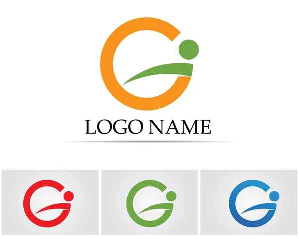 Letras Logotipo Símbolos Plantilla Iconos Aplicación — Vector de stock