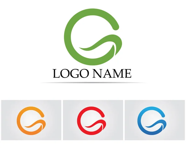 Γράμματα Λογότυπο Και Σύμβολα Πρότυπο Εικονίδια App — Διανυσματικό Αρχείο
