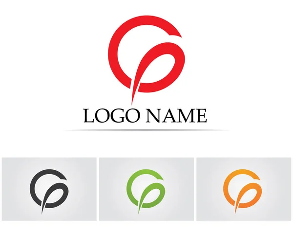 Logo Litery Szablon Symboli Aplikacji Ikony — Wektor stockowy
