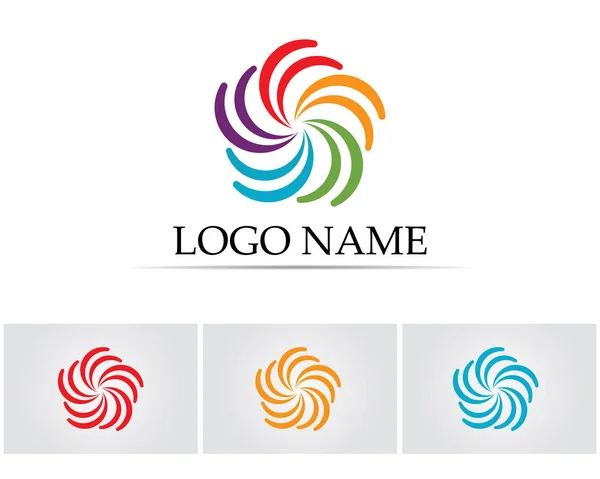 Logo Símbolos Color Arco Iris — Vector de stock