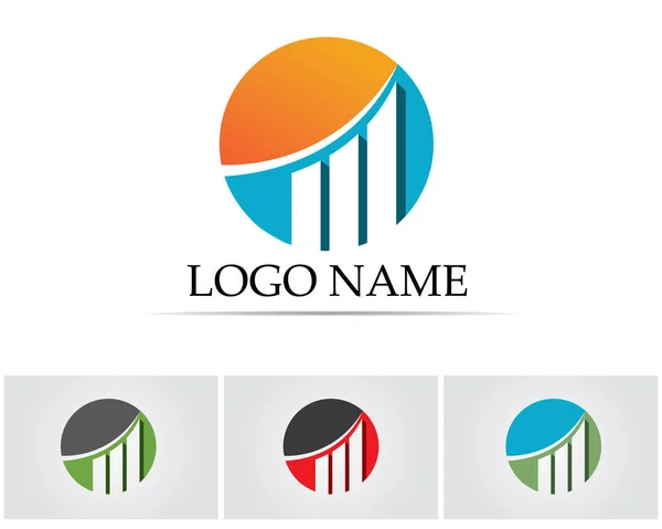 Logo finansowania biznesu - ilustracja koncepcji wektora — Wektor stockowy