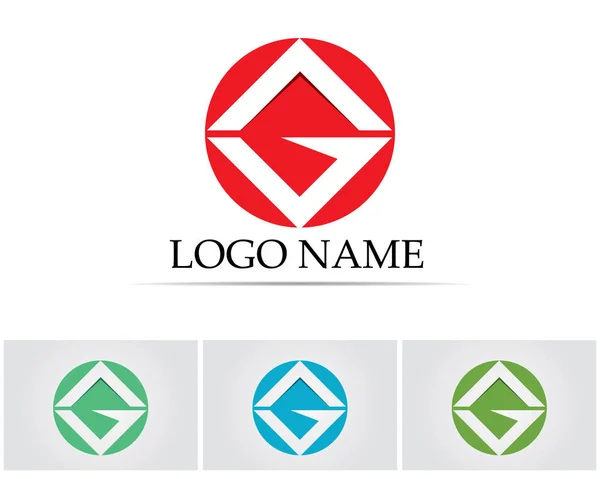 Letras Logotipo Símbolos Plantilla Iconos Aplicación — Vector de stock