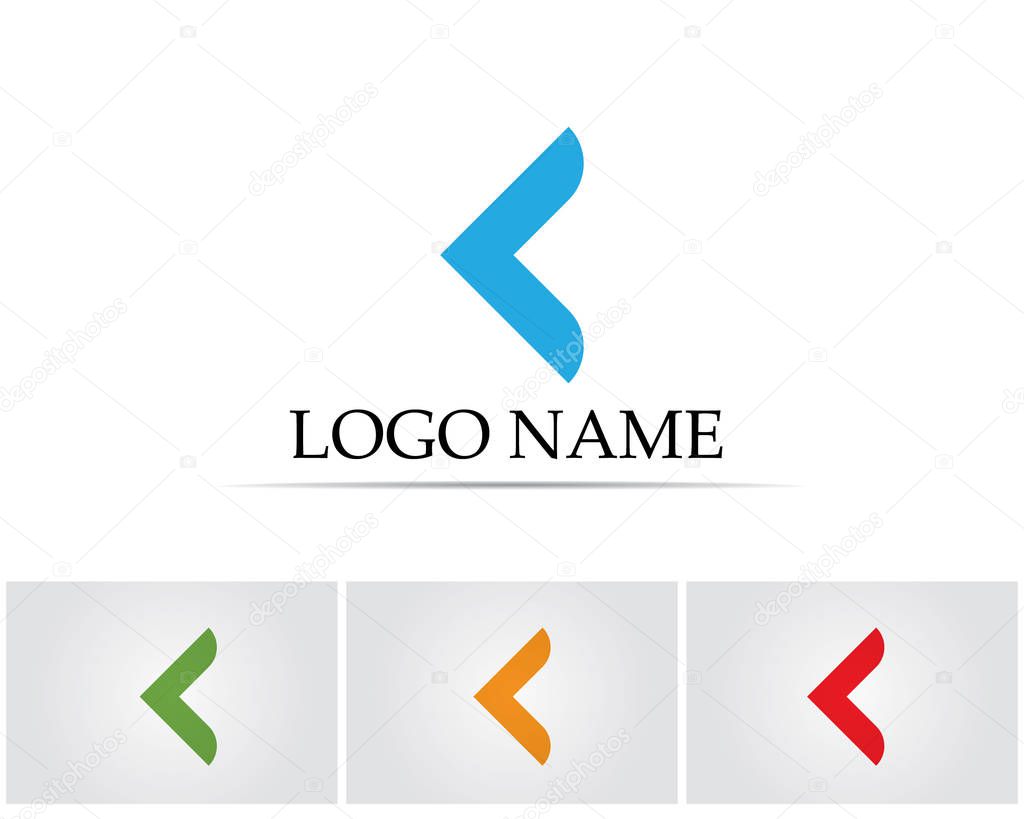 Business finance logo and symbols vector concept illustration