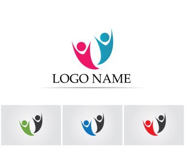 Sağlık başarısı insanlar logoyu ve sembolleri önemser