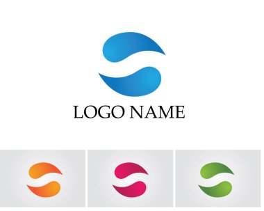 S logo tasarlamak vektör iş kurumsal mektubu